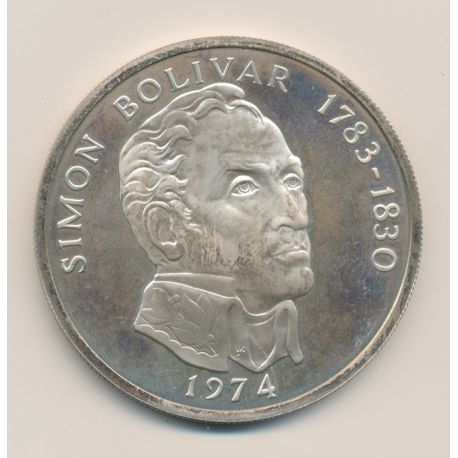 Panama - 20 Balboas - 1973 - Simon Bolivar - argent