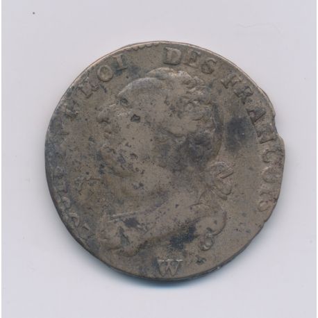 Louis XVI - 12 Deniers - 1793 W Lille - TB