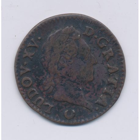 Louis XV - 1/2 Sol à la vieille tête - 1770 AA Metz - cuivre - TB+