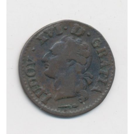 Louis XVI - Liard du Béarn - 1785 Pau - vaquette