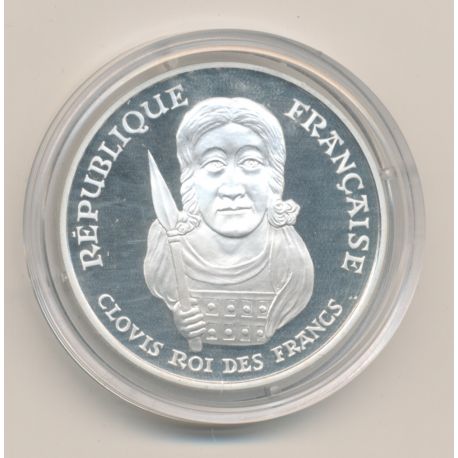 100 Francs Clovis - 1996 - argent belle épreuve - 37mm