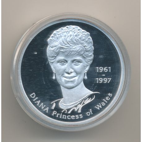 Médaille 39mm - Lady Diana Princesse de Galles - 1997 - argent