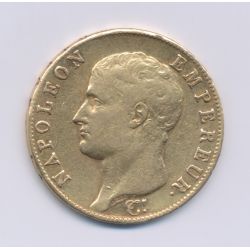 Napoléon 1er - 40 Francs Or - AN 14 U Turin - TB+/TTB
