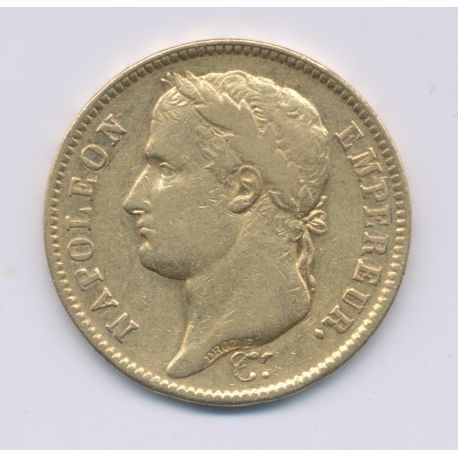 Napoléon 1er - 40 Francs Or - 1807 A Paris - TB/TTB