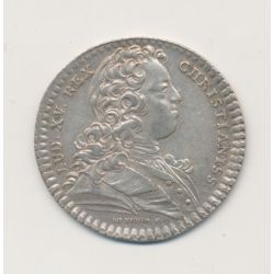 Jeton - Louis XV - Extraordinaire des guerres - 1728 - argent - TTB