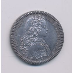 Jeton - Louis XV - buste habillé - Monnaie de Paris - 1723 - argent - frappe postérieure - 30mm - SUP