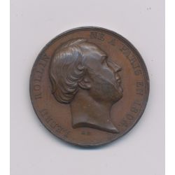 Médaille - Ledru Rollin - Suffrage universel 1848 - cuivre - 27mm - TTB