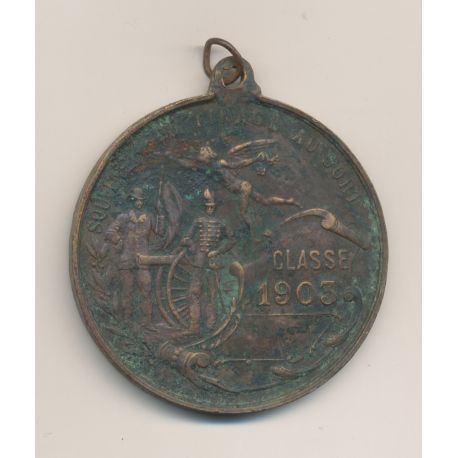 Médaille - Tirage au sort - Classe 1903 - 46mm - TB