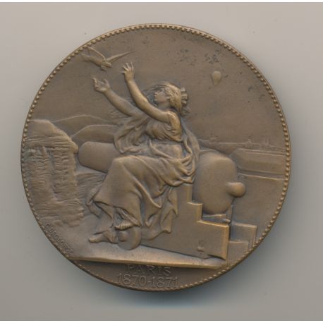 Médaille - Paris 1870-71 - Concours de l'état - bronze - 51mm - C.Degeorge - TTB+