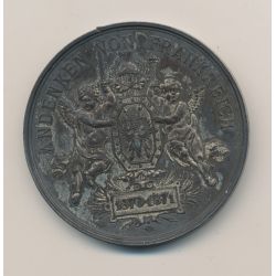 Médaille - Souvenir de la Guerre contre la France - 1870-1871 - andenken vom kriege gegen frankreich - bronze argenté - 51mm