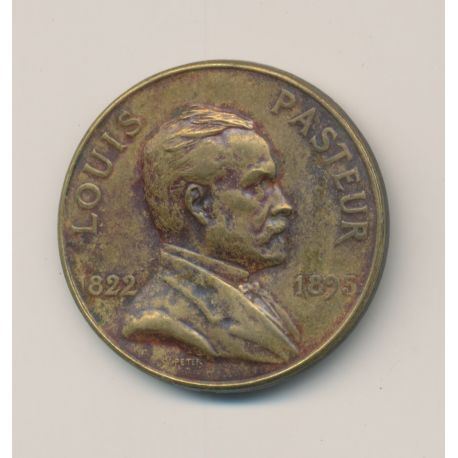 Médaille - Louis Pasteur - 1/10 Europa 1928 - bronze - 32mm - TTB
