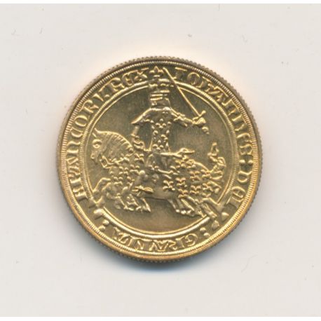 Médaille - Franc à cheval - bronze - 1981 - 21mm - SUP