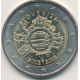 2€ Slovénie 2012 - 10 ans euro