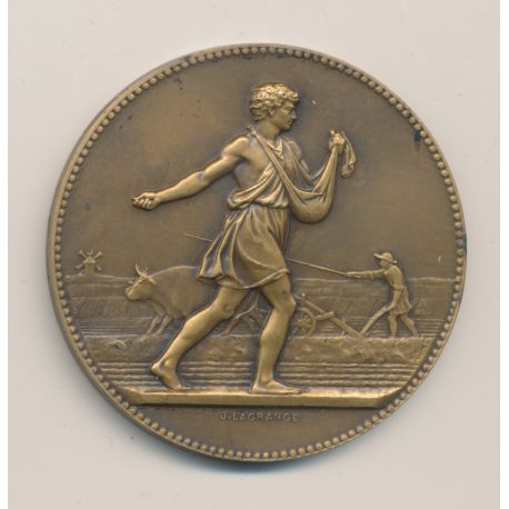 Médaille - Associations agricoles - J.Lagrange - bronze - 50mm - TTB+