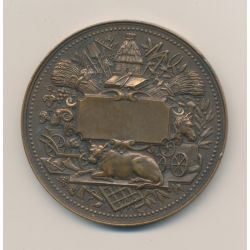 Médaille - Société des agriculteurs de France - bronze - 54mm - TTB