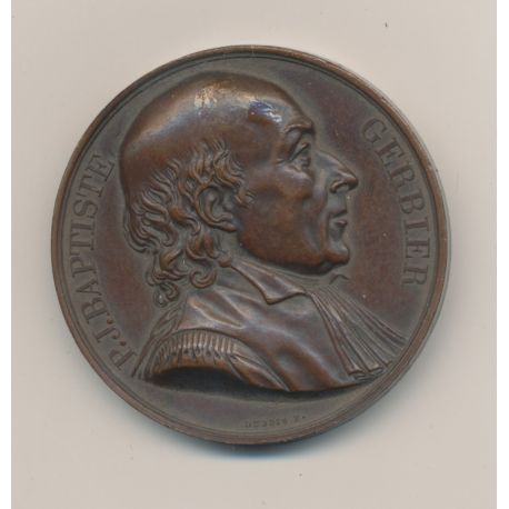 Médaille - Pierre Jean Baptiste gerbier - 1819 - bronze - 41mm - TTB+