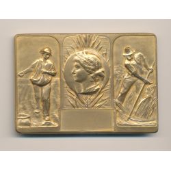 Plaque - Thème Agriculture - bronze - TTB+