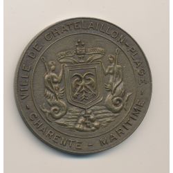 Médaille - Chatelaillon Plage - Sirène - bronze - 1976 - 50mm - TTB+