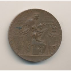 Médaille - Enseignement primaire - 1897 - bronze - 36mm - TTB