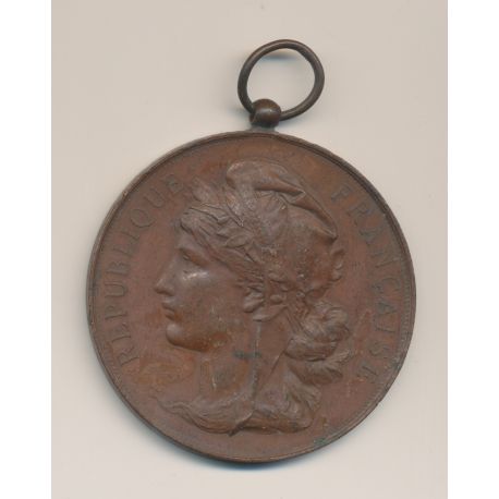 Médaille - Concours de danse - 1897 - Tours - bronze - 62mm - TTB
