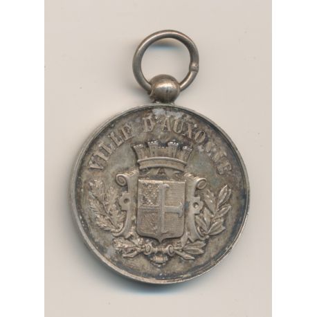 Médaille - Société de Tir - Auxonne (21) - argent - 33mm - TTB+