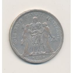 5 Francs Hercule - 1848 BB Strasbourg - argent - TB/TTB
