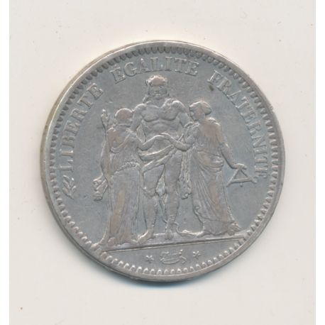 5 Francs Hercule - 1848 BB Strasbourg - argent - TB/TTB