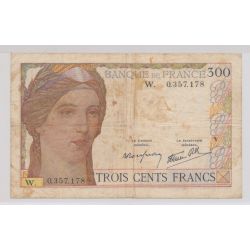 300 Francs cérès - 1938 - Alphabet W - TB - N°0.357.178