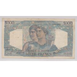 1000 Francs Minerve et hercule - 14.06.1945 - TB+