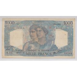 1000 Francs Minerve et hercule - 23.08.1945 - TTB