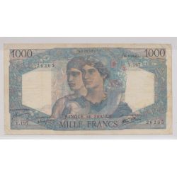 1000 Francs Minerve et hercule - 21.02.1946 - TTB