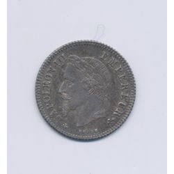 20 centimes Napoléon III - 1866 A Paris - Tête laurée - SUP