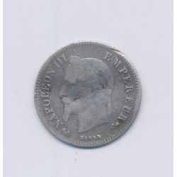 20 centimes Napoléon III - 1866 K Bordeaux - Tête laurée - TB