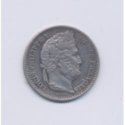25 centimes Louis Philippe I - 1845 B Rouen - SUP