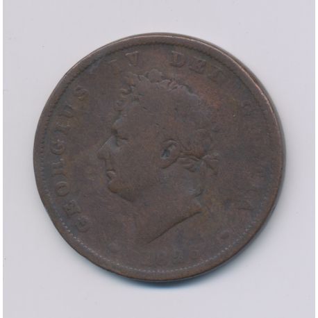 Angleterre - George IV - Penny 1826 - cuivre - TB