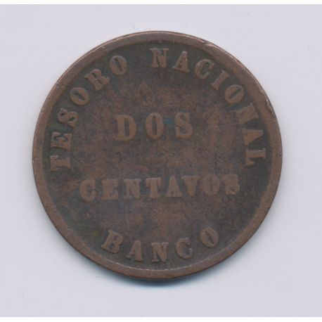 Argentine - 2 Centavos - 1864 - confédération argentine - cuivre - TB+