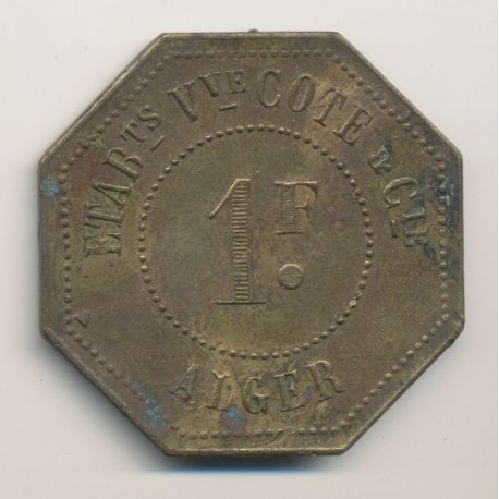 Algérie - 1 Franc Fabrique Algérienne de blancs broyés