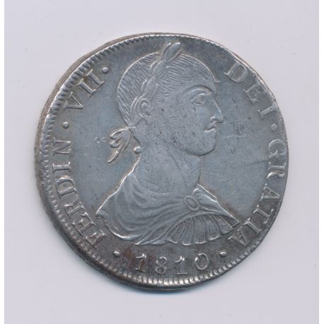 Pérou - 8 Reale - 1810 JP Lima - Ferdinand VII - argent - TTB/TTB+