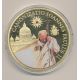 Médaille - Canonisation Jean Paul II N°3  - cuivre doré et coloris - 70mm