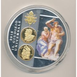 Médaille - Le jugement universel - L'or du Vatican - 2008 - couleur - 70mm