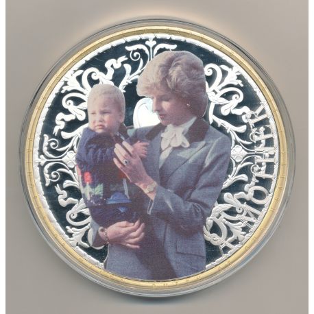 Médaille - Lady Diana a mother N°2 - couleur - 100mm