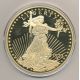 Médaille 100mm - Reproduction 20 Dollars Liberty 1833 - cuivre doré