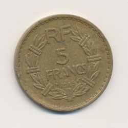 5 Francs Lavrillier - 1945 - TTB