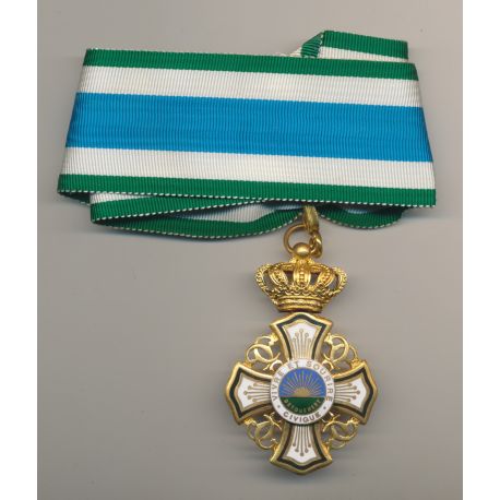 Médaille - Dévouement Civique Commandeur - vivre et sourire - uniface
