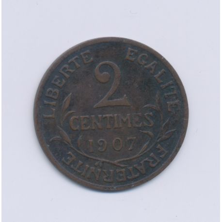 2 centimes Dupuis - 1907 - TTB