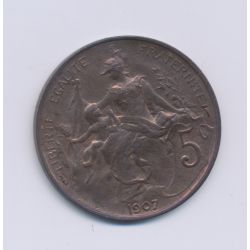 5 Centimes Dupuis - 1907 - TTB+ - bronze 