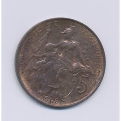 5 Centimes Dupuis - 1908 - SPL - bronze 