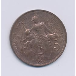 5 Centimes Dupuis - 1911 - TTB+ - bronze 