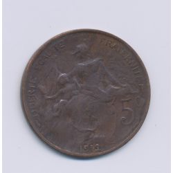 5 Centimes Dupuis - 1912 - TB - bronze 