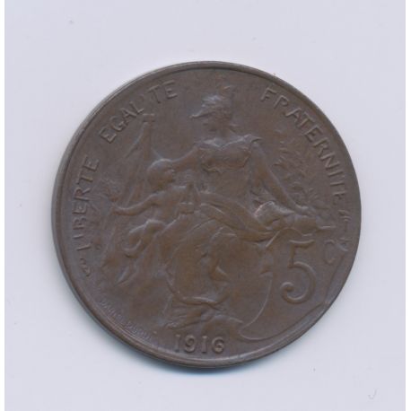 5 Centimes Dupuis - 1916 - SPL - bronze 